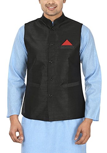 Chaqueta étnica de mezcla de seda Nehru con acabados premium Royal Kurta