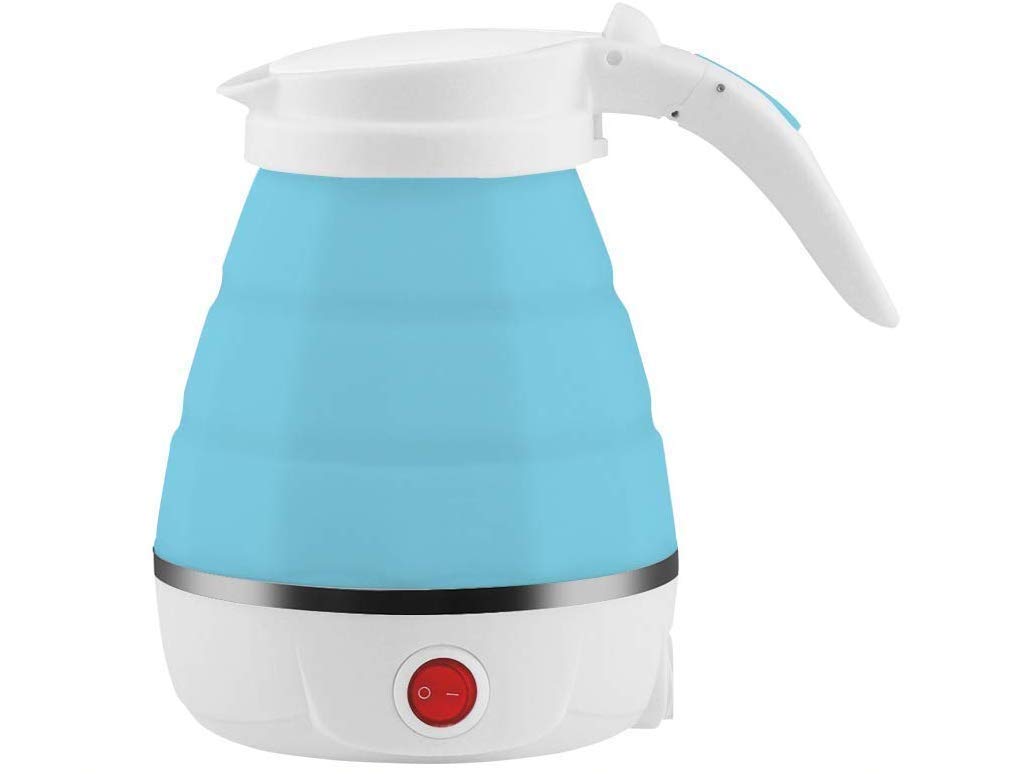 SEVIA Portable Electric, Dry Boil Protection, Food Grade Silicone Foldable Electric Kettle for Fast Boiling Water, Camping Travel and Office Use - 600ml (Multi Color)-image-21