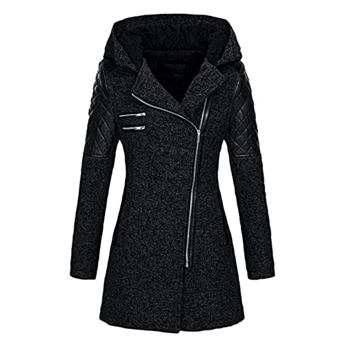 Women s Winter Coats Plus Size S - 5XL, CLDREAM Elegant Coats for Women Slim Warm Jacket Thick Winter Coat with Hood Zipper