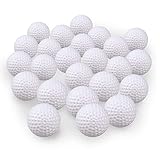 Kofull Golf Practice Ball, Hollow Golf Plastic Ball for Indoor Training -Pack of 50pcs (4 Colors Available)(White) ...