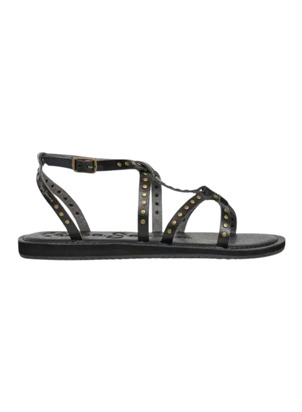 Pepe Jeans Rio Studs Sandals Unisex Black Size 39