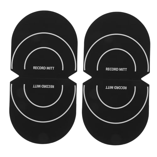 BESTonZON 2pcs Vinyl Record Handler Mitts for Safe Grip and Cleaning Lightweight and Compact Design Vinyl Record Cleaning Supplies to against Fingerprints and