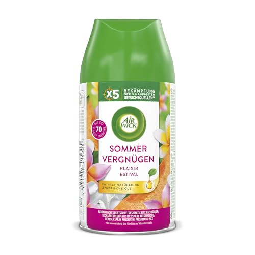 Air Wick Freshmatic Max – Nachfüller Set – Automatisches Raumspray – Raumduft Sommervergnügen – 6 x 250 ml Nachfüller