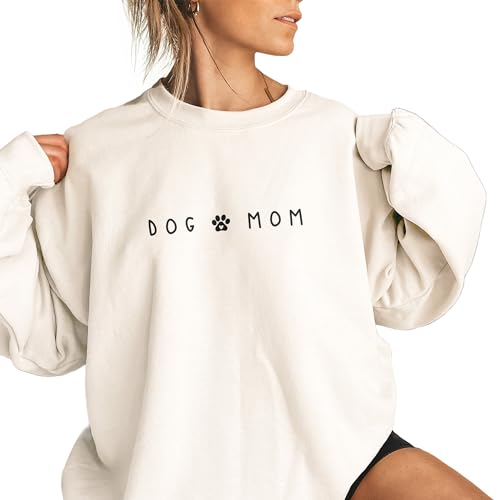 Dog Mom Sweatshirt, Minimalist Paw Print Sweater, Mother's Day Gift For Pet Parent, Dog Lover Pullover, Dog Mom Christmas Gift, Unisex Crewneck Sweatshirt2
