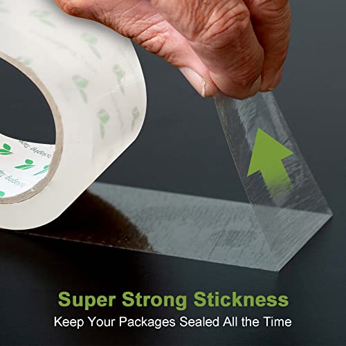 Anylabel Clear Packing Tape, 1.88" X 54.6 Yards, 6 Rolls, 3" Core, For Moving, Sealing, Packaging, Shipping, Storage, Packaging Tape Refills For Dispenser #TOP3