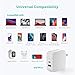 USB C Charger RAVPower 61W PD 3.0 Wall Charger Fast Charging Type C Foldable Adapter with dual Ports Portable Charger for laptop MacBook Pro tablets iPad Pro iPhone 12 Mini Pro Max Galaxy S20 Nintendo