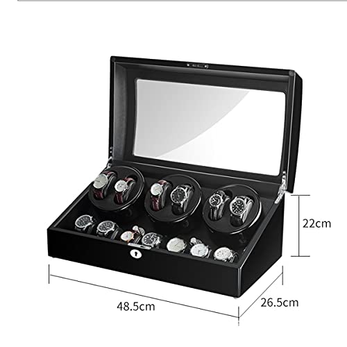 Caja para 13 relojes automáticos que evita paradas con almohadillas ajustables e iluminación 5