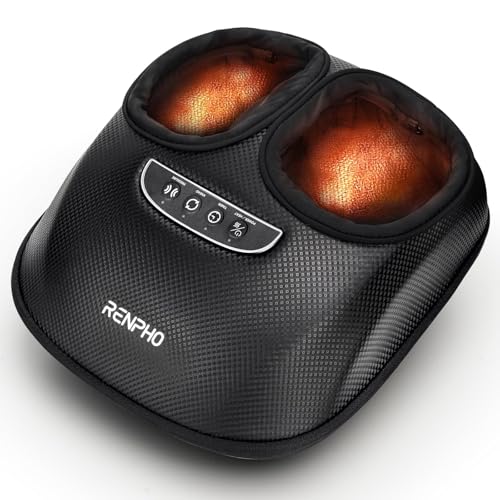 40% off - RENPHO Foot Massager with Heat, 3 Air Compression Modes & Levels, Full-Foot Kneading Shiatsu Foot...