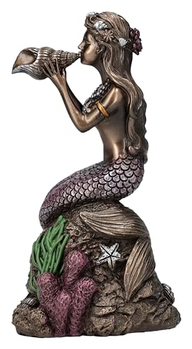 Statue sirène Pacific Giftware 17.5 cm figurine pierre artificielle - 2