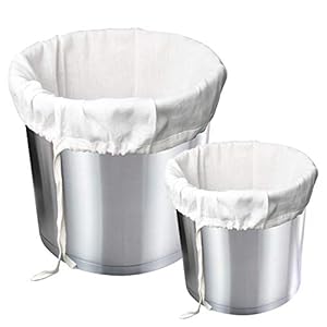 Winfred 2 stuks zeefzak, mousseline zakken, herbruikbare brouwzakken met trekkoord of zeef herbruikbare trekkoord thuis…