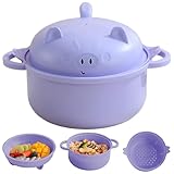 Ensemble de cuiseur à ramen polyvalent : idéal pour les déjeuners rapides, ce bol à ramen micro-ondable est compatible avec différents types de nouilles et de soupes, ce qui en fait un incontournable pour les personnes occupées qui recherchent commodité et qualité dans un seul récipient.