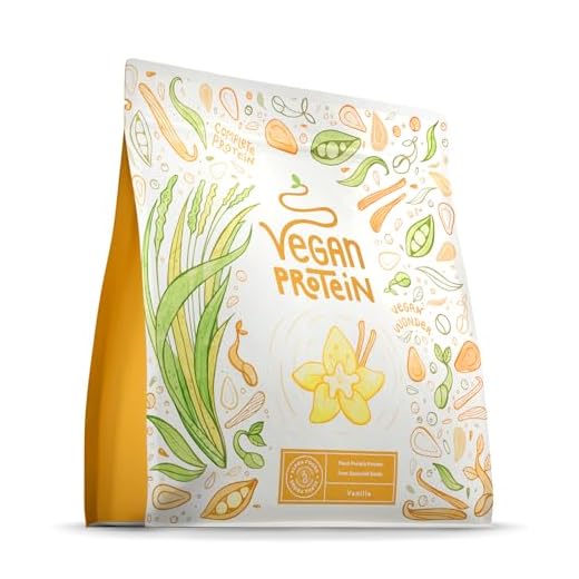 Proteine Vegane - Vaniglia - Proteine vegetali di soia, piselli e semi - Proteine in Polvere pre workout and post workout - integratori palestra - 600g vegan protein con aroma naturale