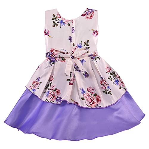 Image of Wish Karo Baby Girls Satin Frock Dress-(fe2803)