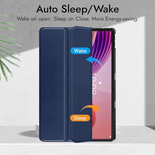 Image of Robustrion Cover for Lenovo Tab 10.1 inch 2025 Cover Case, Trifold Flip Cover Case for Lenovo Tab 10.1 inch Tablet Cover TB-311FU /311XU - Navy