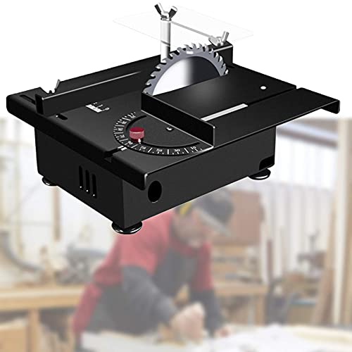 EliteBloom Electric Table Saw, Mini Circular Saw,Powerful Motor,Adjustable Saw Depth,Multi-Angle...