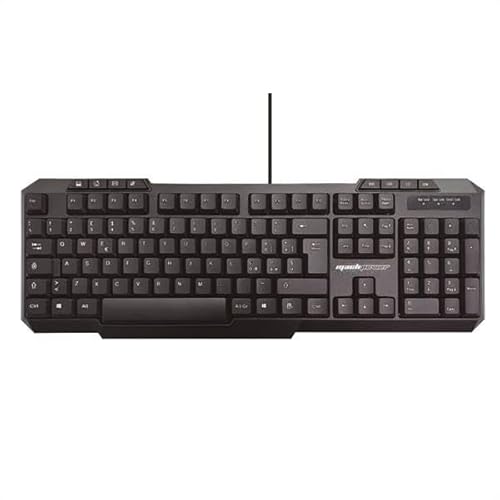 Mach Power Clavier multimédia USB avec Disposition Pleine Taille, Anti-Chute, Ergonomique et Plug & Play (IT-UMKBK-006)
