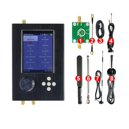 Portapack H2 Mayhem Radio SDR Radio with Mayhem V2.0.x Firmware Flashed, Black