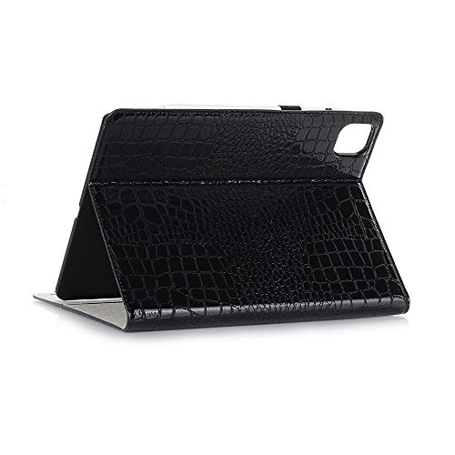 Ipad Pro 12.9 Inch Case (5Th 4Th 3Rd Gen) For Women, Dmaos Crocodile Synthetic Leather Stand Folio Smart Cover With Pencil Holder, Auto Sleep/Wake, Card Holder, Classic Fashion Protector - Black #TOP5