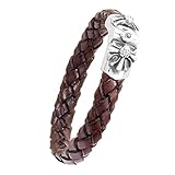 Eine besondere Magie geht von diesem geflochtenen Lederarmband aus: Der echte Meteorit - Zertifikat liegt bei - verfügt über kosmische Kraft und vestärkt psoitive Schwingungen.
