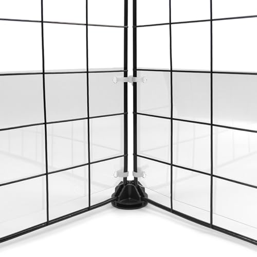 Tierecare 12 peças de proteção de gaiola 35 x 12 cm com laços de zíper protetor de dispersão forro l
