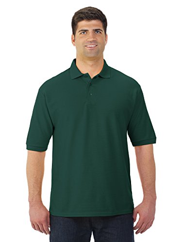 Jerzees Mens 5.3 oz. 65/35 Easy-Care Polo (537MSR) Forest Green XL