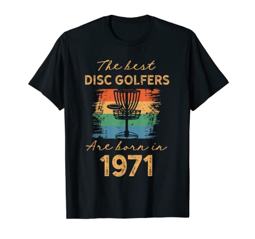 Disque de golf pour 50e anniversaire 1971 - Tournant le 50e Golfeur T-Shirt