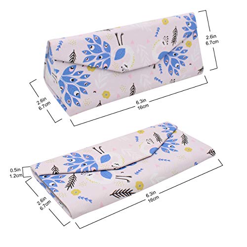 Image of Real Sic Glasses Case for Men and Women - Magnetic Folding Hard Shell Sunglass Holder - Inspired by Adorable Animals
