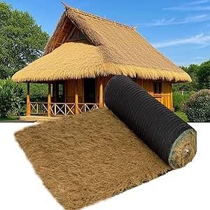 Nattes de toiture en paille artificielle haut de gamme de 10m de long