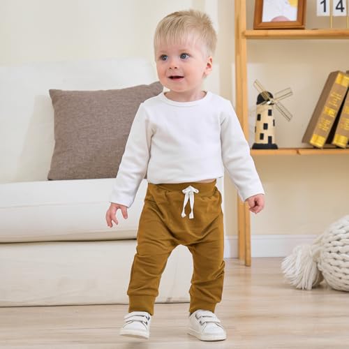 2-Pack Baby Boy Pant Toddler Jogger Pants Toddler Boy Sweatpants Casual Basic Infant Newborn Leggings2
