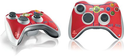 MLB Boston Red Sox Xbox 360 Wireless Controller Skin - Boston Red Sox Alternate/Away Jersey Vinyl Decal Skin For Your Xbox 360 Wireless Controller