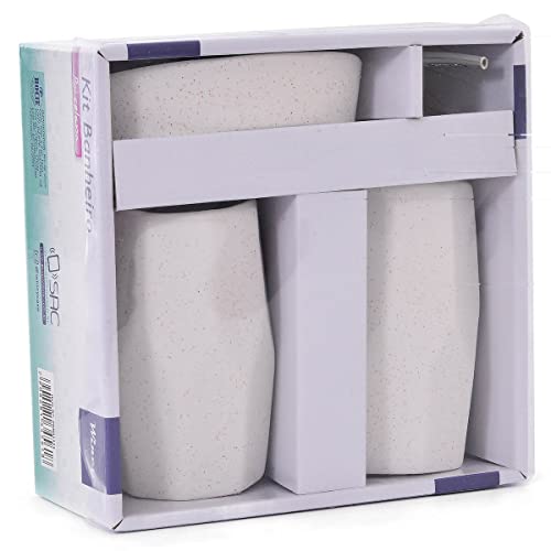 Kit 3 Peças Para Banheiro de Porcelana