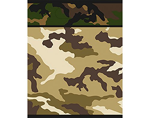 Unique Party 48533 - Buste Regalo per Feste con Camuffamento Militare, Confezione da 8
