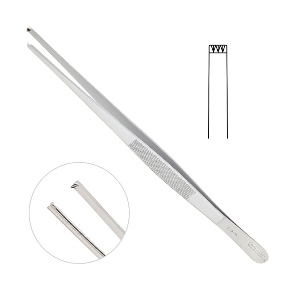 Thumb Tissue Forceps 3x4 Teeth, 6