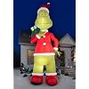 Inflatable Colossal Santa Grinch Decoration