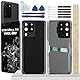 YHX-OU 6.9’’ Schwarz Akkudeckel für Samsung Galaxy S20 Ultra 5G SM-G988B SM-G988U Rückseite Glas Backcover Back Glas Ersatz Reparatur Set mit Kameraobjektiv + Werkzeug