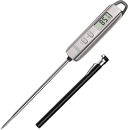 Habor 022 Meat Thermometer, Instant Read Thermometer Digital Cooking Thermometer, Candy Thermometer with Super Long Probe for Kitchen BBQ Grill Smoker Meat Oil Milk Yogurt Temperature, Limited edition