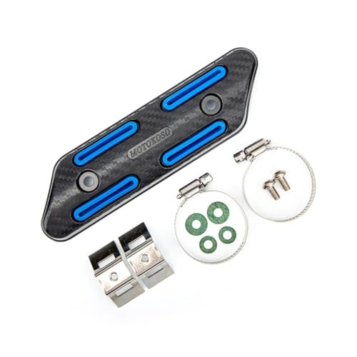 Cubierta térmica escape universal moto y protector antiescaldaduras metálico