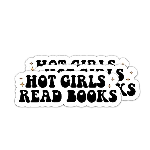 314PI (3pcs) Hot Girls Read Books Sticker, Reading Stickers, Funny Stickers, Bookish Stickers Water Assistant Die Cut Sticker for Laptop Phone Water Bottle Skateboard, Book Stickers Gifts for Boy Adult Girl, Reading Stickers, Kindle Stickers, Reading Gift, Trendy Sticker For Kids Boys Girls, Book Lovers Stickers (Size 3")