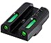 TRUGLO TFX Tritium and Fiber-Optic Xtreme Handgun Sights for Glock Pistols, Standard Height, Glock 42, 43, 43x, 48, Black