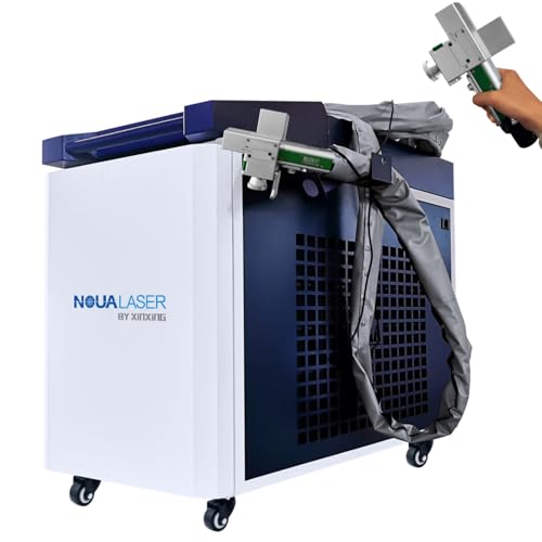 US STOCK 1200w Laser Cleaning Machine Double Wobble 10 Cleaning Modes up to 300mm Handheld Laser Cleaner Machine Remover for Metal Rust Paint Oil Dirt Stains Coating (220V)