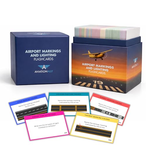 Tarjetas de iluminación y marcas de aeropuerto: figuras y señales para pilotos y estudiantes 2