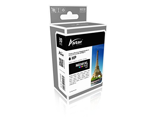 Astar AS15546 Tintenpatrone kompatibel zu HP NO301XL, 330 Seiten, color