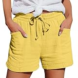 Entretien: Bermuda Femme Ete, Lavez ce short à 30°C dans un cycle délicat, avec des couleurs similaires. Évitez les agents de blanchiment et le repassage à haute température. Séchez-le à l’air libre, pas dans un séchoir, pour préserver sa forme et sa texture