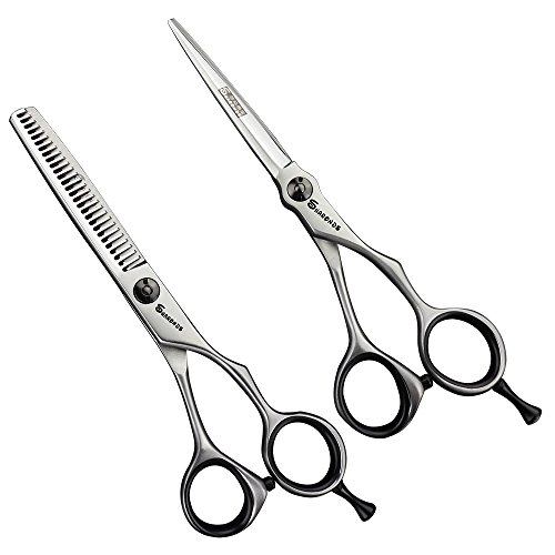 Ciseaux à cheveux 5.5 pouces scrub pour couper sans glisser - 2