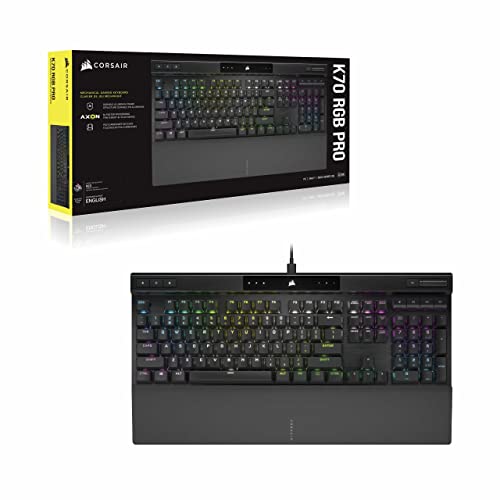 CORSAIR K70 RGB PRO Tastiera da Gioco Meccanica Cablata – Interruttori Lineari Cherry MX Red, SOCD, Keycaps PBT a Doppio Colpo, Hyper-Polling a 8000Hz, NKRO, Torneo Switch, QWERTY IT – Nero - Tastiera gaming - Immagine 7
