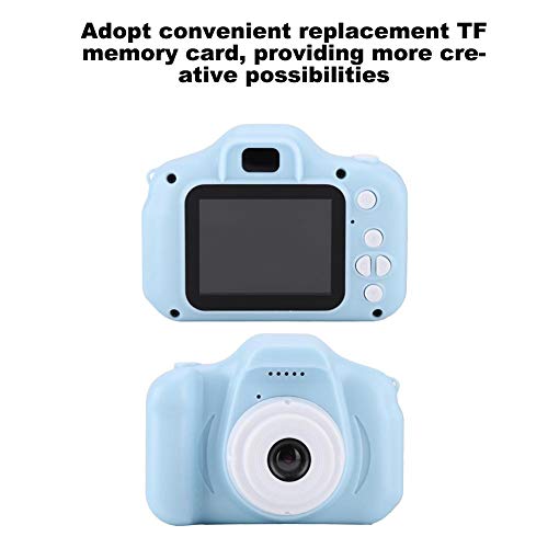 Mini cámara digital para niños X2 azul 1080P 4x zoom miniatura 4