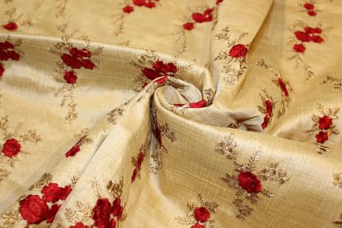 Brocart BRO1177 tissu brodé doré pour donner vie à vos créations uniques