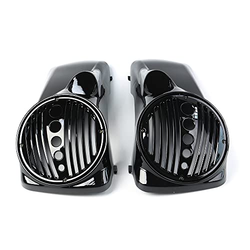 STLPRO 8" Speaker Lids con Puerto Tweeter Compatible para Harley 1994-2013 Modelos Touring Hard Saddlebags miniatura 7
