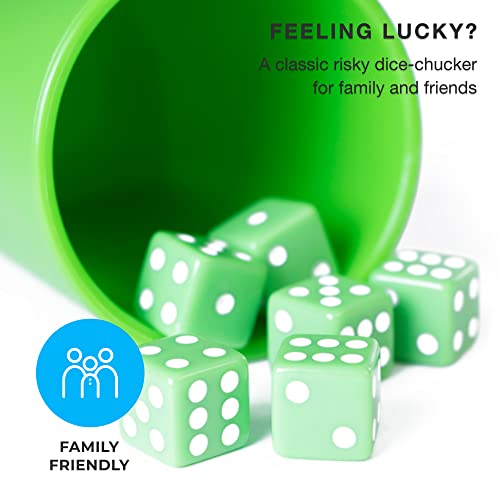 Farkle: The Family Dice Game | Fun Dice Game For Game Nights | 1 Cup & Dice | 1 Player Game & 75 Scorecard Bundle #TOP1