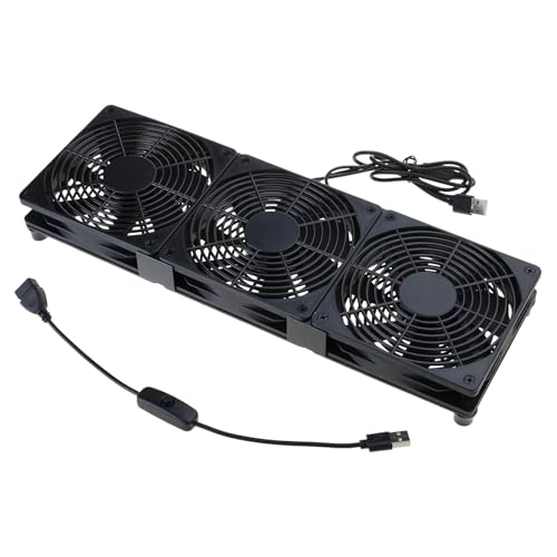 Ventilador USB 120mm con interruptor DC5V para armario de red y ordenadores